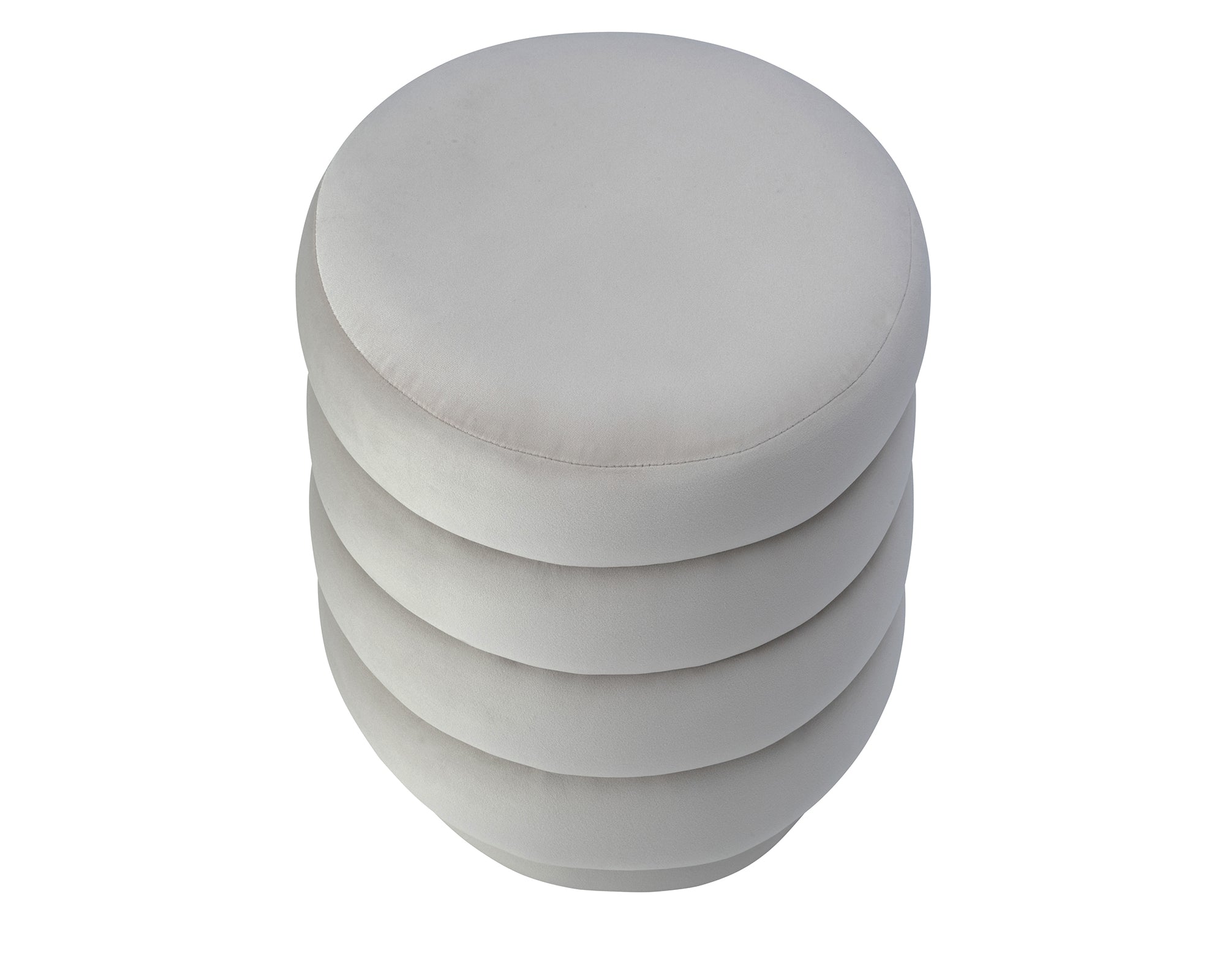 Lou Stool  -  Limestone Velvet