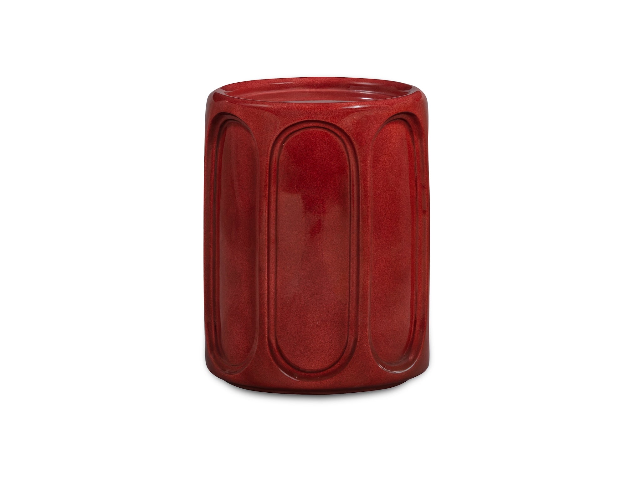 Oka Side Table  - Rust Glazed