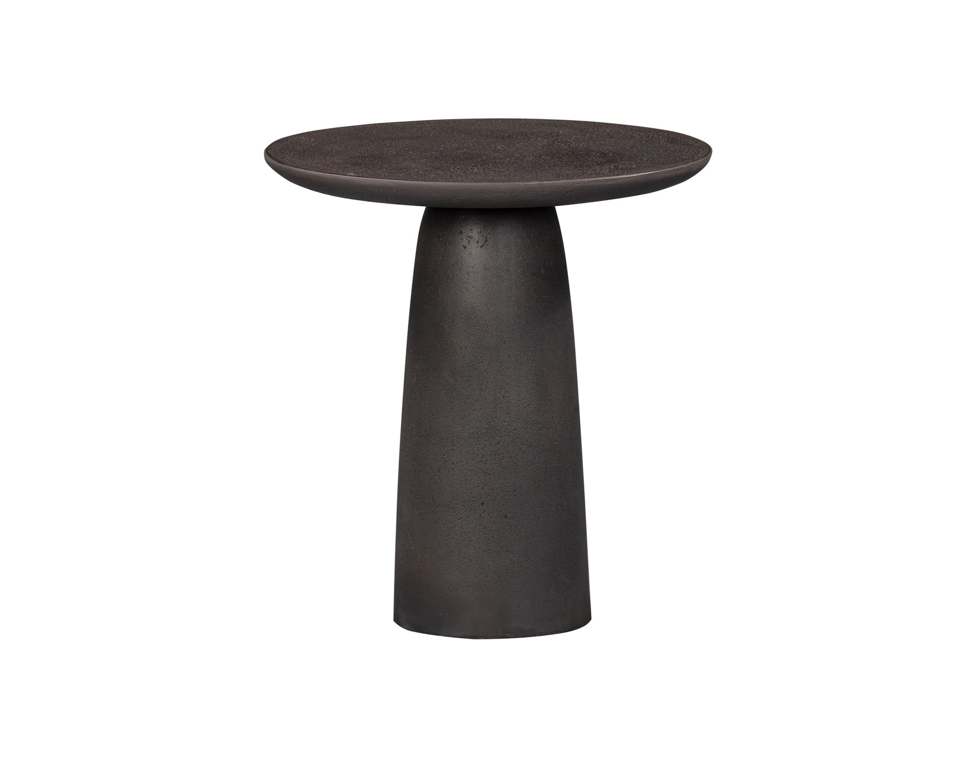 Porter Side Table  - Charcoal Pitted