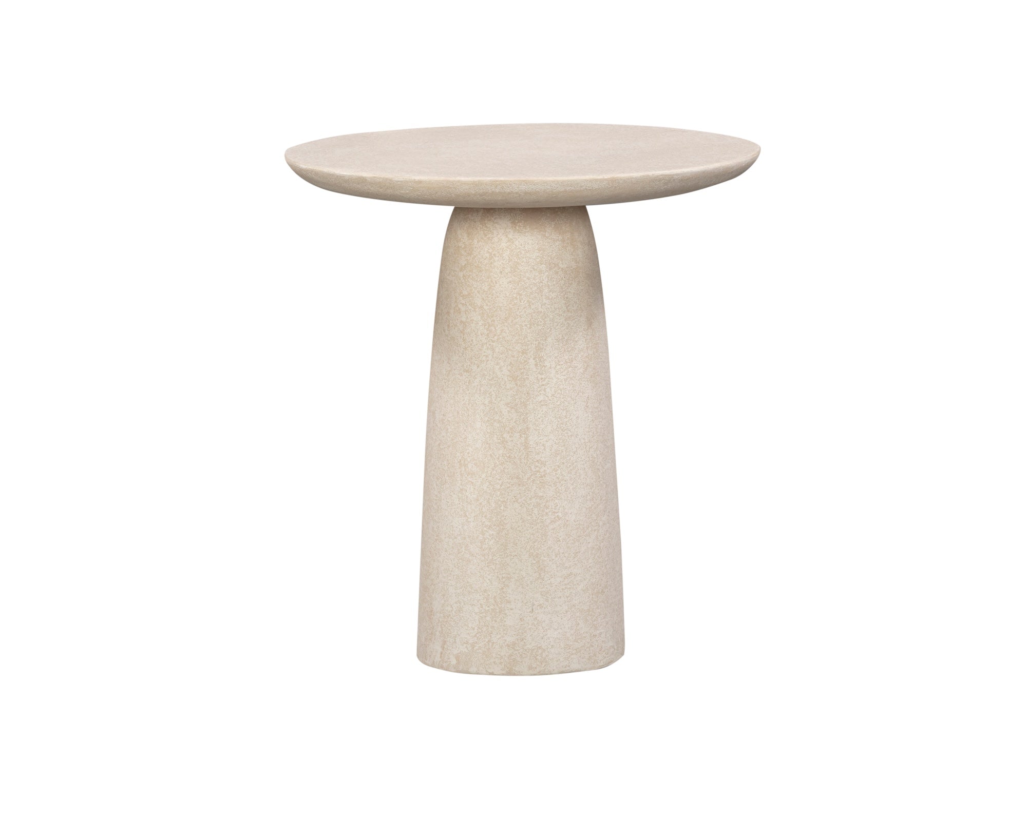 Porter Side Table  - Ivory Stucco