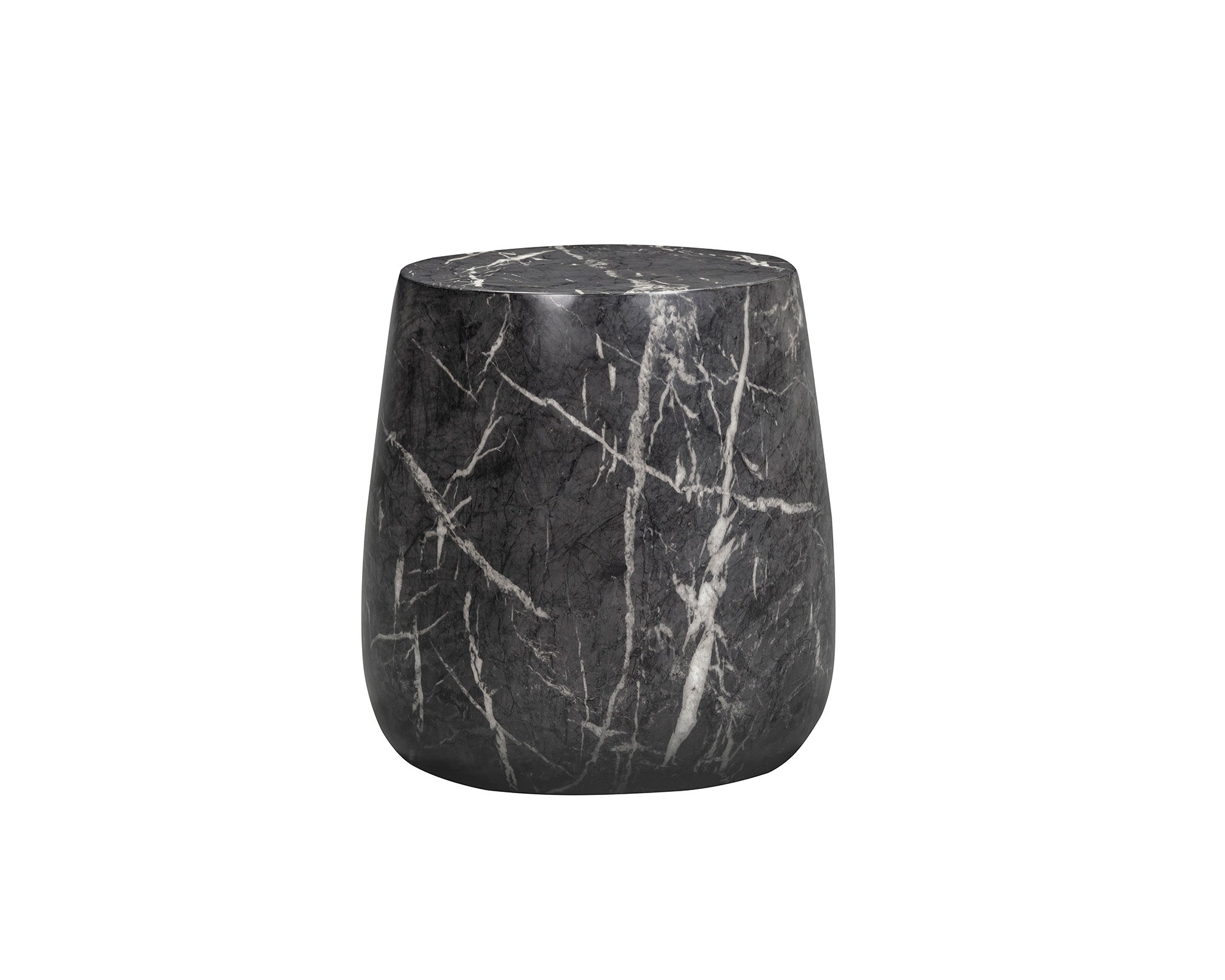 Bongo Side Table - Marquina Black Marble Effect