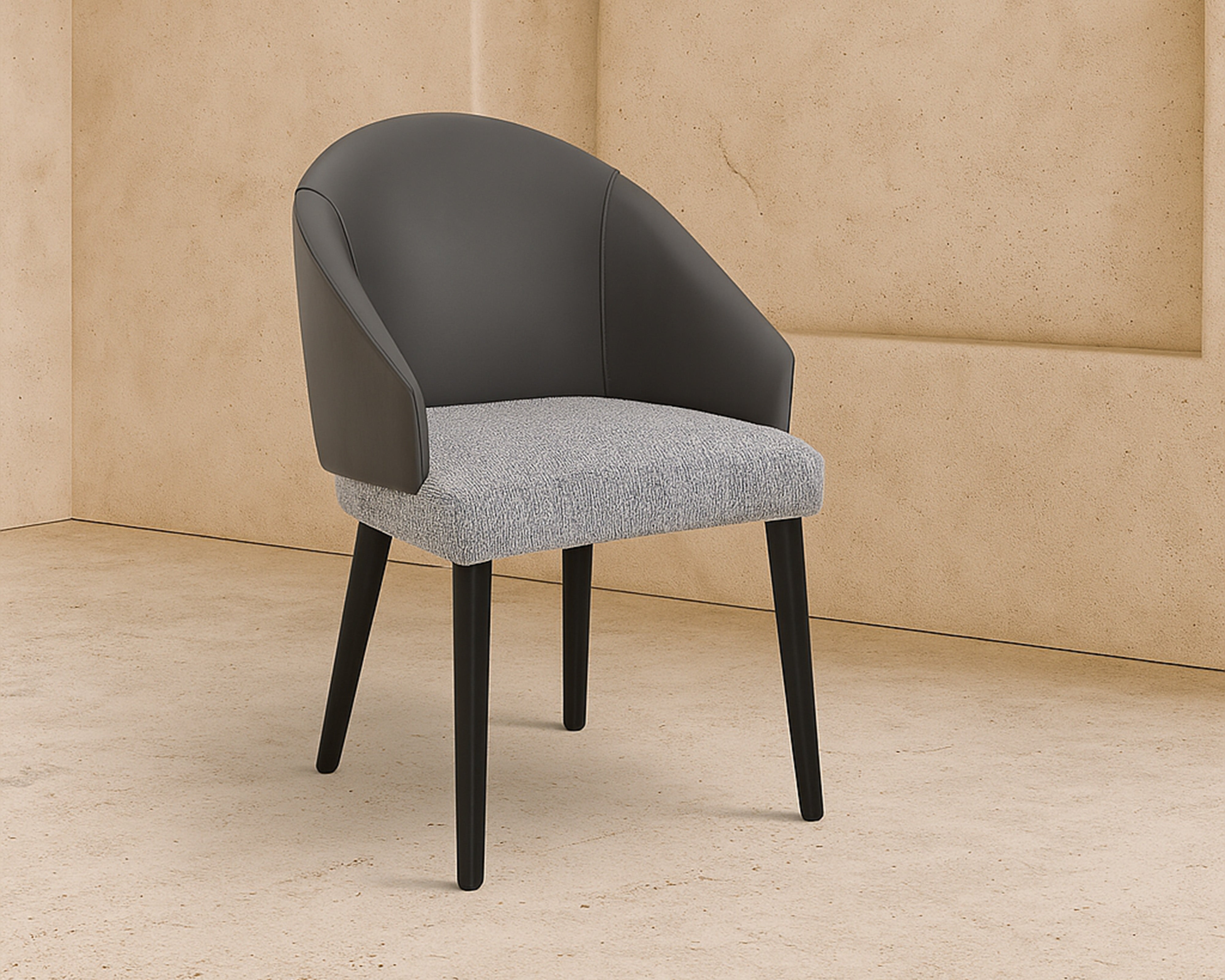 Agadir Dining Chair (Crib 5) - Kelpa Textured Taupe