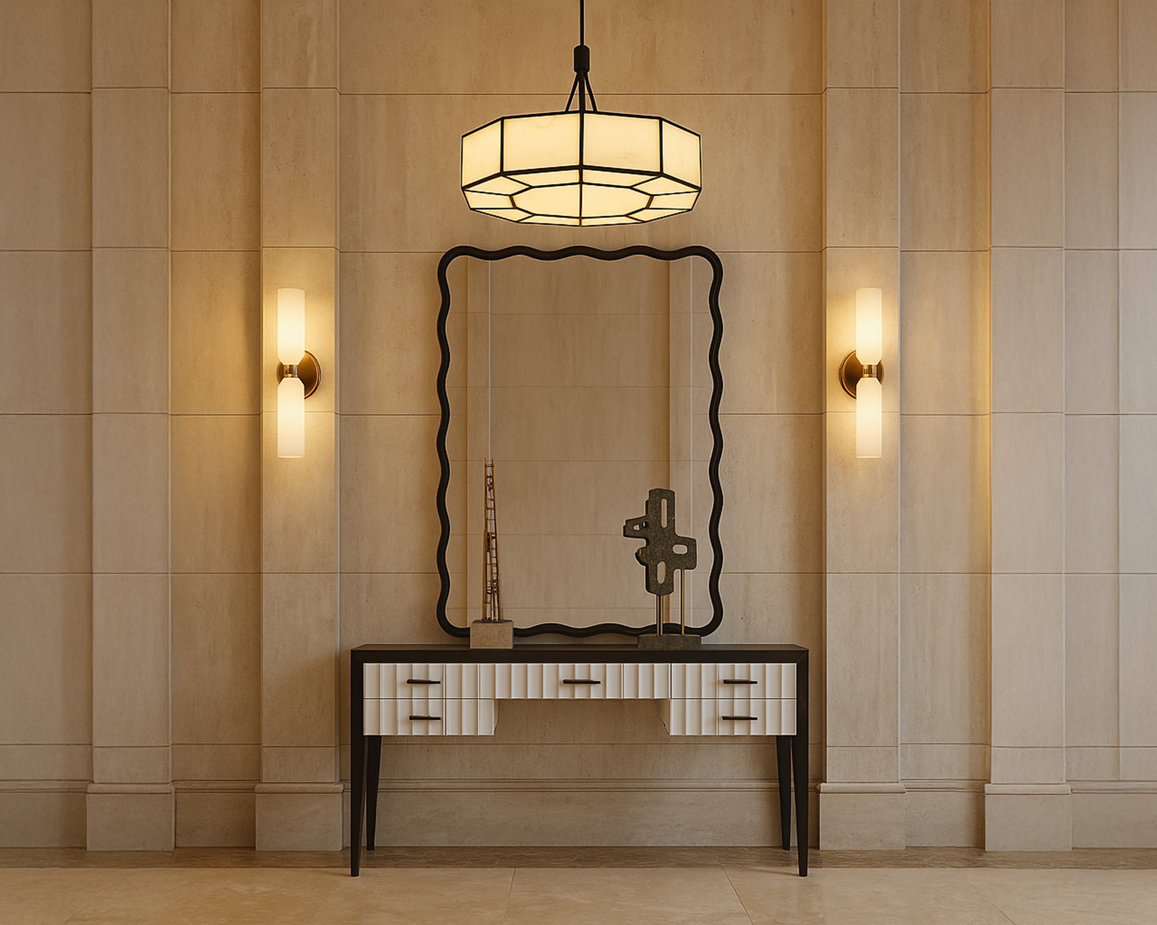 Talia Mirror - Black MDF